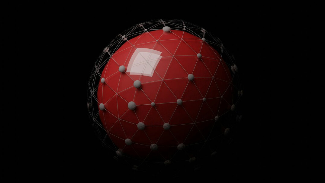 Digital globe with glowing network connections